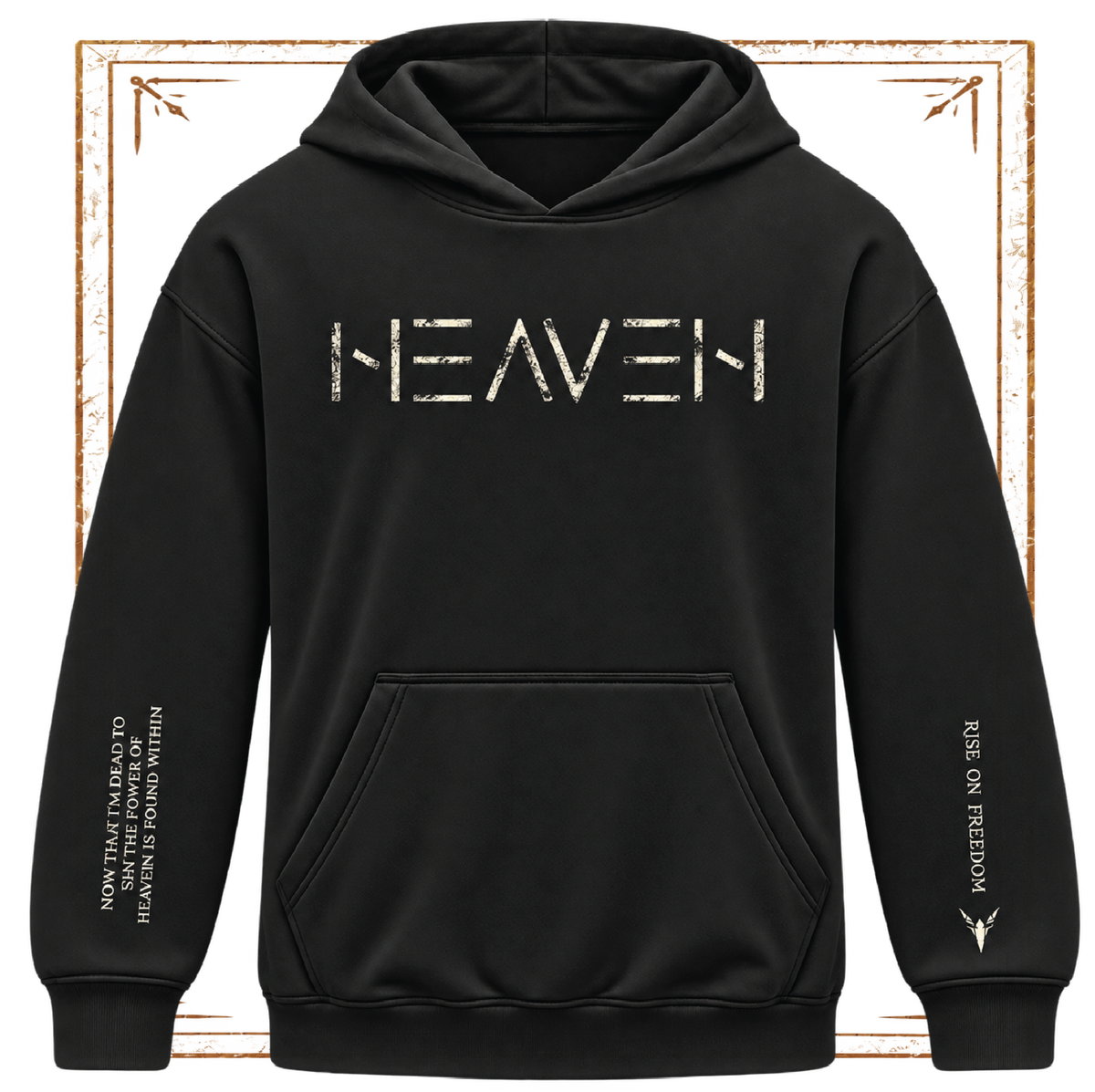 HEAVEN - Bone ✦ Watchman Hoodie ✦ Black