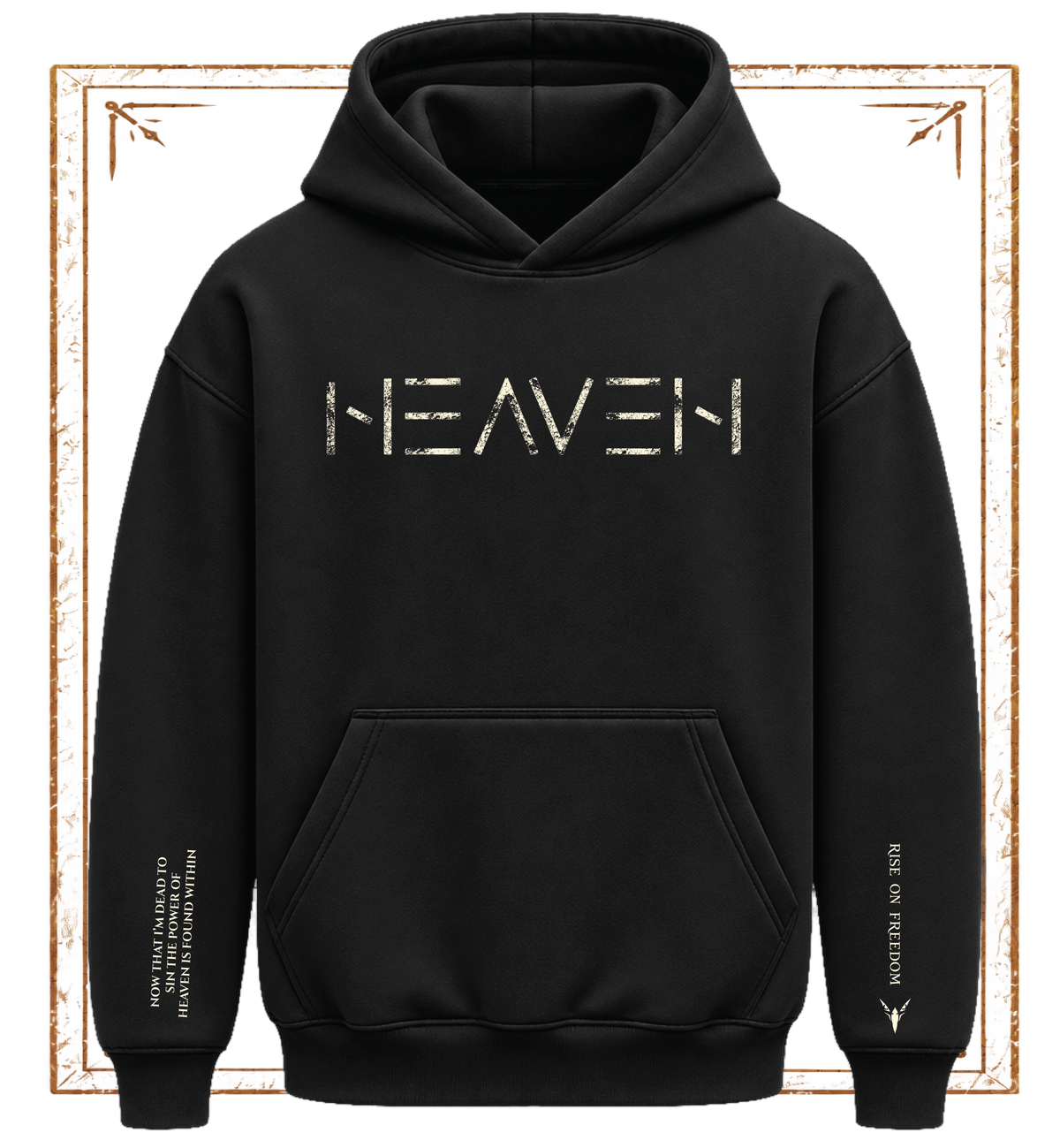 HEAVEN - Bone ✦ Watchman  Hoodie ✦ Black