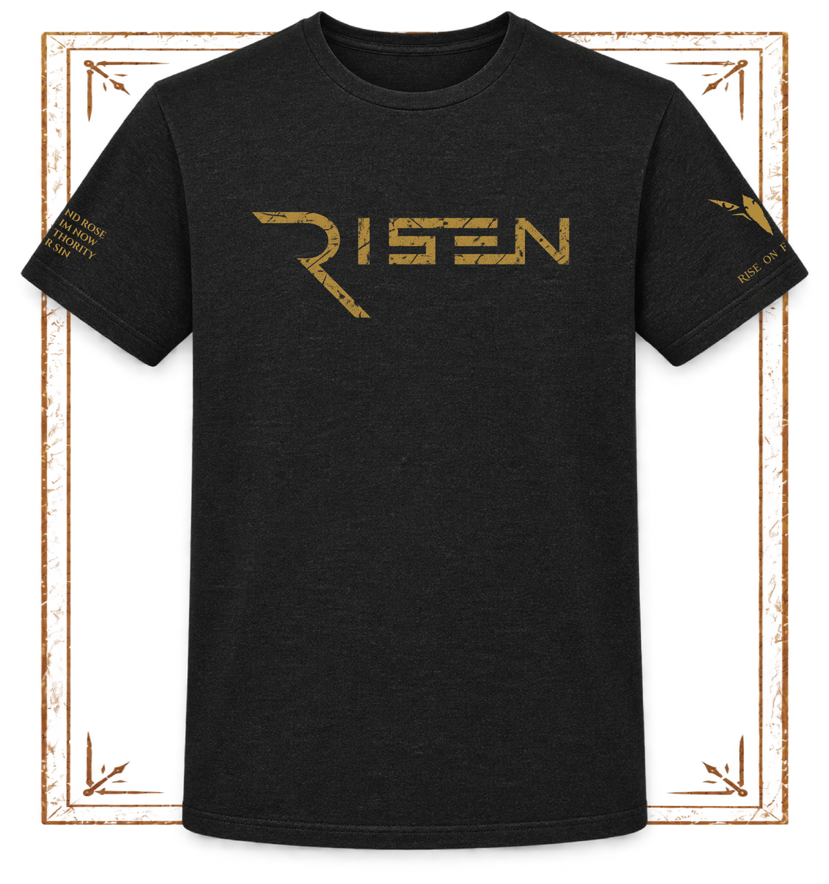 RISEN - Tarnished Gold ✦ Fellowship Tee ✦ Black