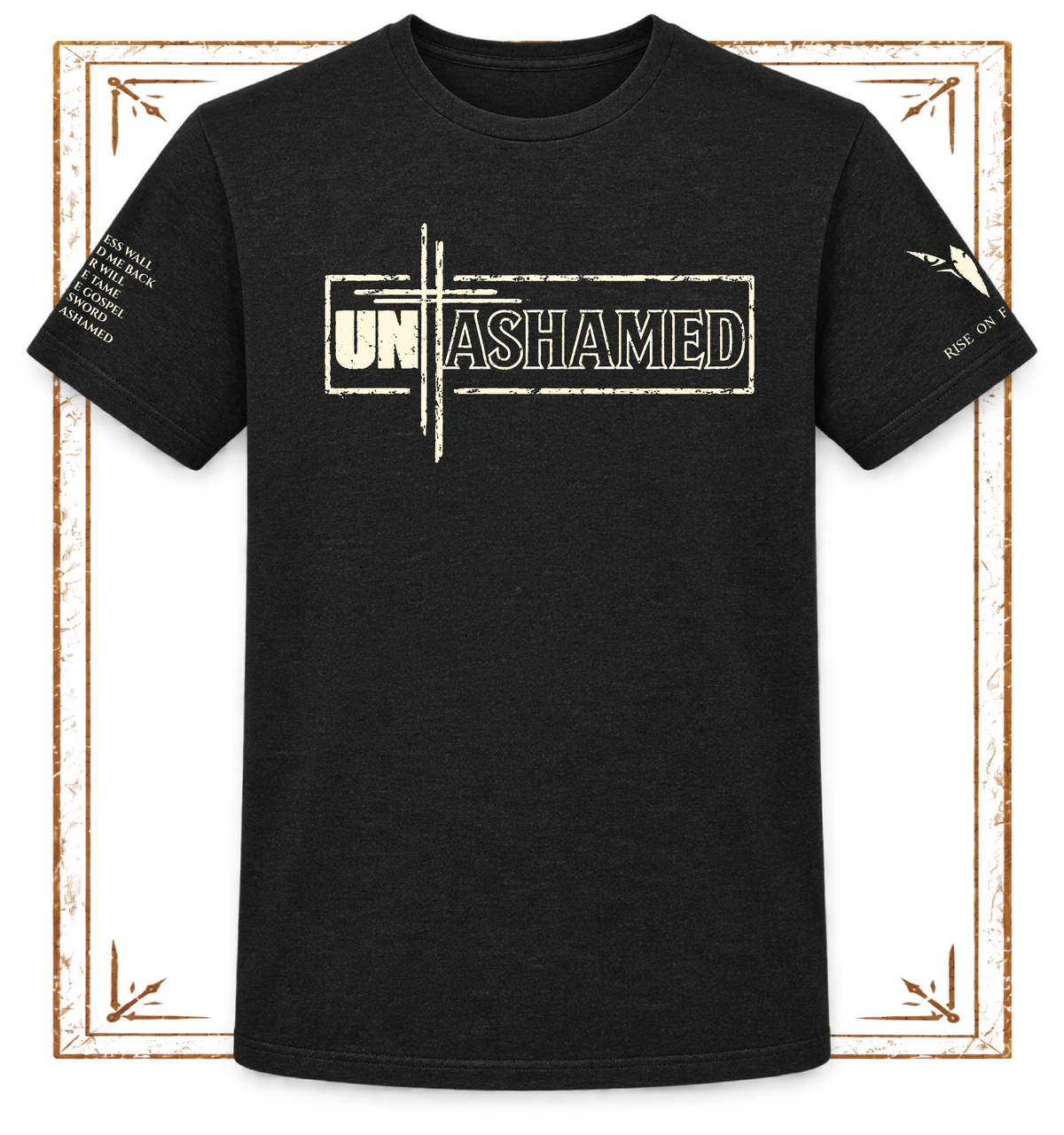 UNASHAMED - Antique Bone ✦ Fellowship Tee ✦ Black